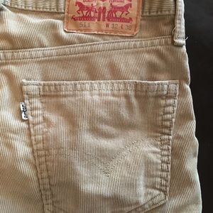 Men’s Tan Corduroy Lévis